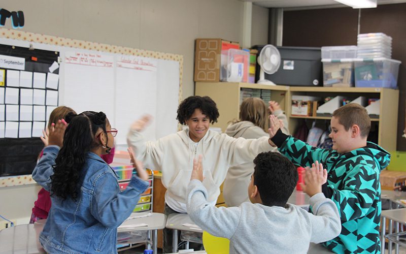 Members of the Pakanasink Odyssey of the Mind team after winning